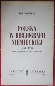 Polska w bibliografii niemieckiej, Jan Kowalik