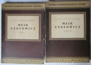 Meir Ezofowicz, 2 tomy, Eliza Orzeszkowa