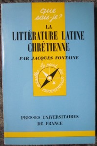 La littérature latine chrétienne, Jacques Fontaine