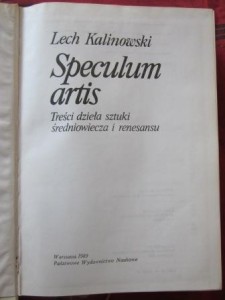 Speculum artis, Lech Kalinowski