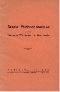 Szkoła Wschodoznawcza przy Instytucie Wschodnim w Warszawie