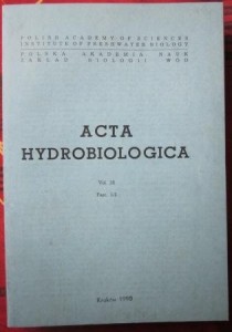 Acta Hydrobiologica 32/3-4