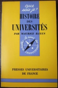 Histoire des universites, Maurice Bayen