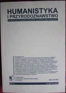 Humanistyka i przyrodoznawstwo 15, 2009